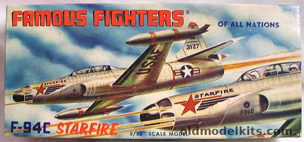 Aurora 1/82 F-94C Starfire - Famous Fighters Of All Nations Issue, 390-39 plastic model kit